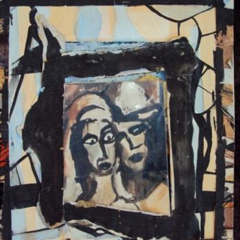 Dessin intitulée "COUPLE ET MOSAIQUE" par Katia Chojnacki, Œuvre d'art originale, Autre