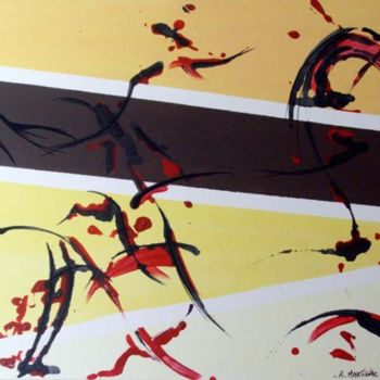 Pintura titulada "Partition Libre" por Artistcrea, Obra de arte original, Oleo
