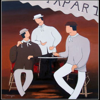 Painting titled "L'Appart" by Jacques Yvernogeau, Original Artwork, Oil