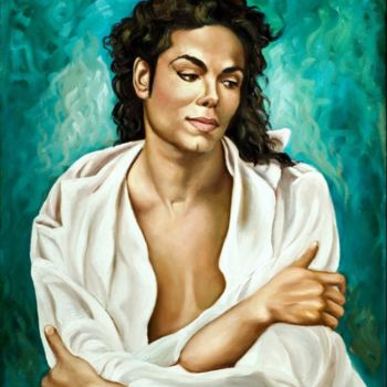 Painting titled "Michael Jackson" by Zadik, Original Artwork