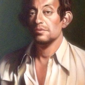 Painting titled "Serge Gainsbourg" by Zadik, Original Artwork