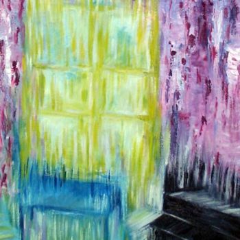 Peinture intitulée "la chambre" par Alexandra Fort, Œuvre d'art originale, Huile