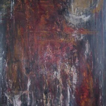 Pittura intitolato "la chute (détail)" da Alexandra Fort, Opera d'arte originale, Olio