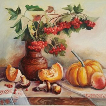 Pintura titulada ""Autumn still life"" por Galina Ivanova, Obra de arte original, Oleo