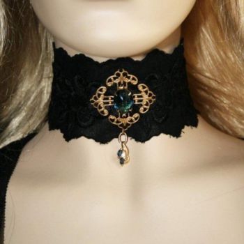 Artisanat intitulée "Collier ras du cou…" par Ar'Tistic, Œuvre d'art originale, Bijoux