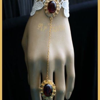 Rzemiosło artystyczne zatytułowany „Bracelet-bague dent…” autorstwa Ar'Tistic, Oryginalna praca, Biżuteria