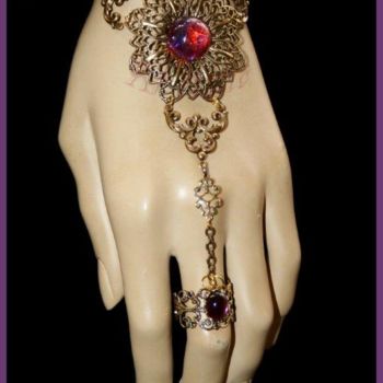 Artcraft titled "Bracelet Bague Vict…" by Ar'Tistic, Original Artwork, Jewelry