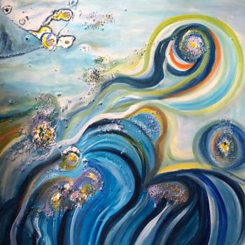 Pittura intitolato "The ocean dream" da Anna Kruger, Opera d'arte originale, Acrilico