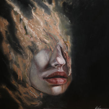 Schilderij getiteld "Dust" door Lana Leto, Origineel Kunstwerk, Olie