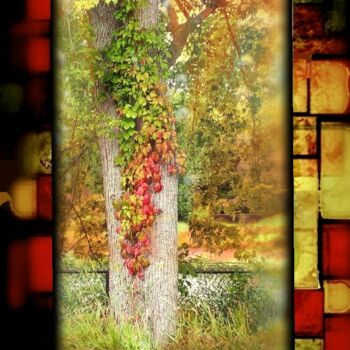 Photography titled "Fall Glass" by Artistry By Ajanta, Original Artwork, Digital Photography
