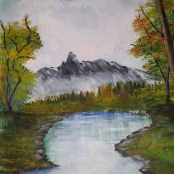 Peinture intitulée "Landscape 4" par Artistry By Ajanta, Œuvre d'art originale