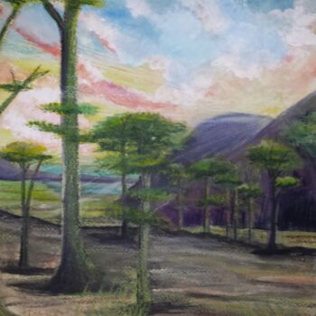 Pintura intitulada "Landscape 5" por Artistry By Ajanta, Obras de arte originais