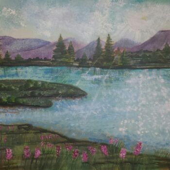 Peinture intitulée "Summer's Shimmer" par Artistry By Ajanta, Œuvre d'art originale