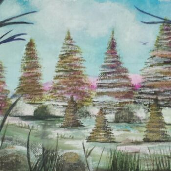 Painting titled "New Year's Jovial S…" by Artistry By Ajanta, Original Artwork, Watercolor