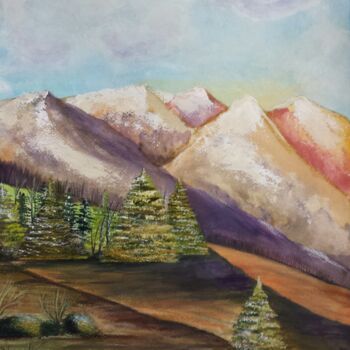 Painting titled "February's Forever…" by Artistry By Ajanta, Original Artwork, Watercolor