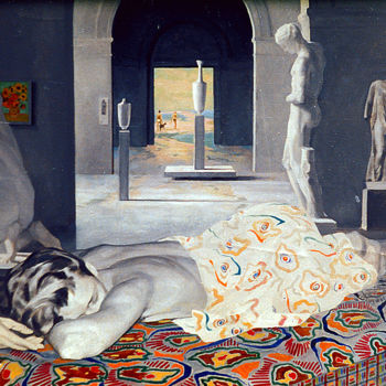 Картина под названием "Sleep" - Sergey And  Vera, Подлинное произведение искусства, Масло