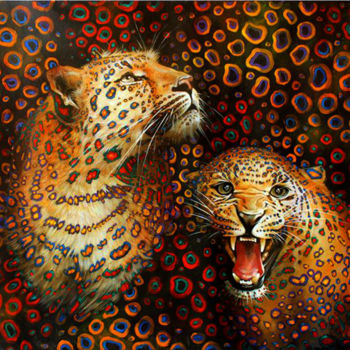 Painting titled "Different mood" by Sergey And  Vera, Original Artwork, Oil