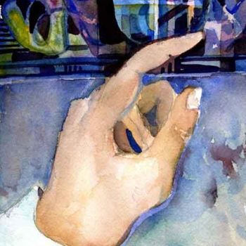 "Hand of God" başlıklı Tablo Newman Mindy tarafından, Orijinal sanat, Petrol