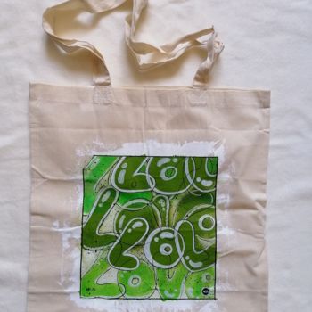 Arte textil titulada "sac #15 - Art it's…" por Grazy B, Obra de arte original, Estarcido