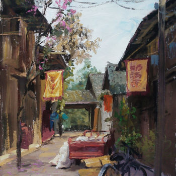 绘画 标题为“gouache painting pr…” 由Tao Jia, 原创艺术品