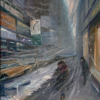 Peinture intitulée "Wind in the face. W…" par Artkaminskaya, Œuvre d'art originale, Huile Monté sur Autre panneau rigide