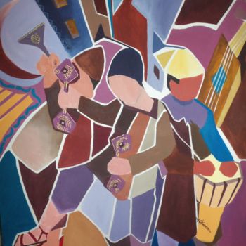 Peinture intitulée "dance to dance" par Kawtarita, Œuvre d'art originale, Acrylique