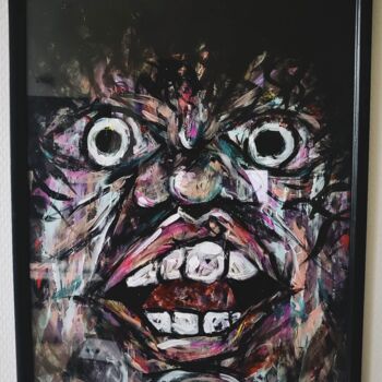 Painting titled "~Expression~" by Artketyp, Original Artwork, Acrylic Mounted on Wood Stretcher frame
