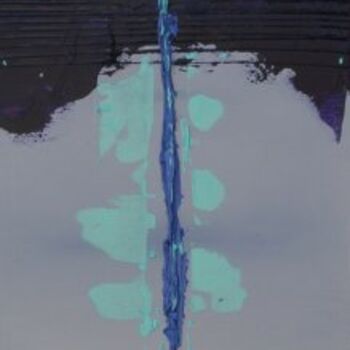 Peinture intitulée "Filante Violette et…" par Lago, Œuvre d'art originale, Huile
