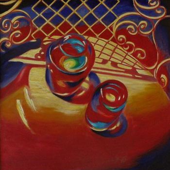 Картина под названием "Water Vessels" - Ted Luna, Подлинное произведение искусства, Масло