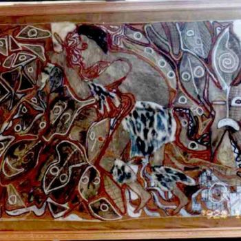 Peinture intitulée "le danseur d' Issan…" par Art'Lexis, Œuvre d'art originale, Autre