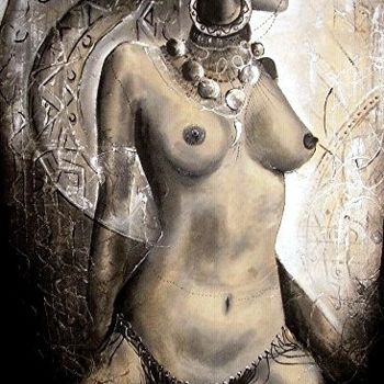 Peinture intitulée "femme symbole de pr…" par Art'Lexis, Œuvre d'art originale