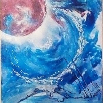 Malerei mit dem Titel "Zodiaque" von Art'Liloured, Original-Kunstwerk, Acryl