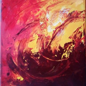 Peinture intitulée "Flamboyante" par Art'Liloured, Œuvre d'art originale, Acrylique