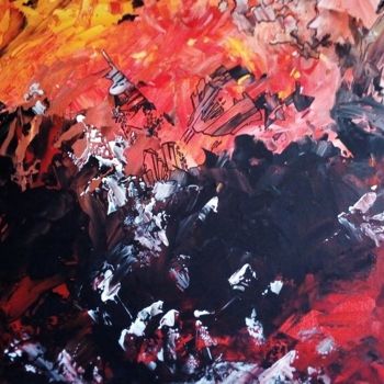 Painting titled "Fragments" by Art'Liloured, Original Artwork, Acrylic