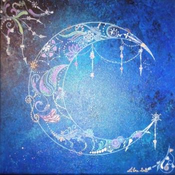 Peinture intitulée "Lune de Miel #artis…" par Art'Liloured, Œuvre d'art originale, Acrylique