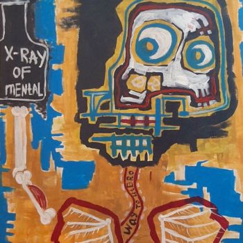 「X-Ray of mental」というタイトルの絵画 Дмитрий Коновальчукによって, オリジナルのアートワーク, アクリル