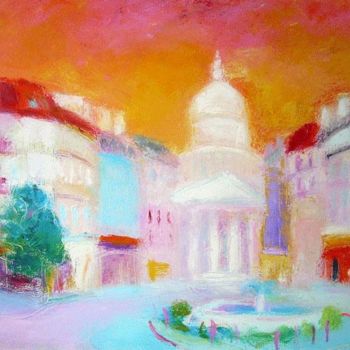 Картина под названием "Белый Париж" - Misha Shkanin, Подлинное произведение искусства
