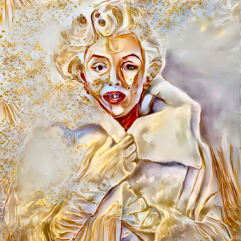 Digital Arts titled "Madonna star" by Artmani, Original Artwork, Digital Painting