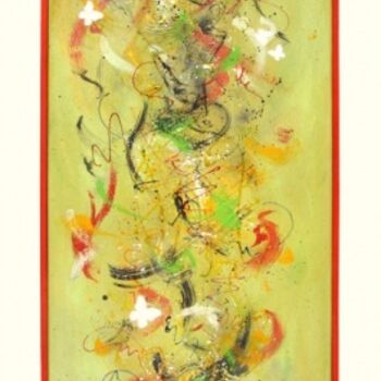 Painting titled "Charivari printanier" by Lili Chan, Original Artwork, Oil