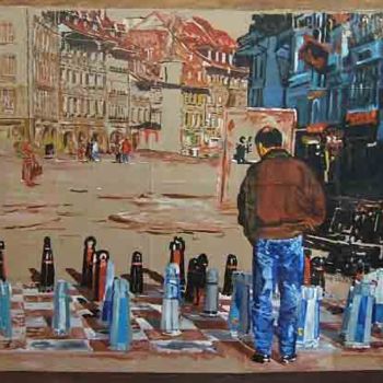 Painting titled "La vie est un jeu..." by Zaim Atid, Original Artwork