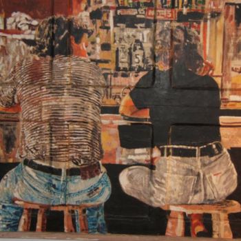 Painting titled "bozo bar" by Zaim Atid, Original Artwork