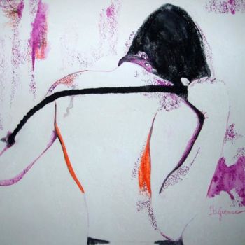 Peinture intitulée "La cravache" par Michèle Defrenne, Œuvre d'art originale, Huile