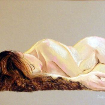 Peinture intitulée "Diane" par Michèle Defrenne, Œuvre d'art originale, Huile