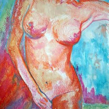 Painting titled "Chaste" by Michèle Defrenne, Original Artwork, Oil