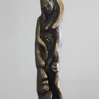 Скульптура под названием "Conte de la nuit" - Mia Gardel, Подлинное произведение искусства, Терракота