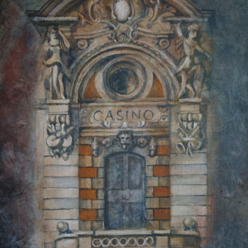 Painting titled "Casino" by Tatiana Ilina, Original Artwork, Acrylic