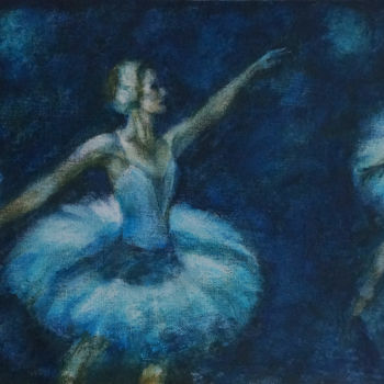 Peinture intitulée "Ballet 3" par Tatiana Ilina, Œuvre d'art originale, Acrylique