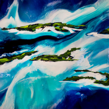 Peinture intitulée "Maldives" par Artmmargo, Œuvre d'art originale, Autre