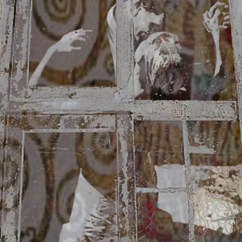 「dance window」というタイトルのデジタルアーツ Art Moéによって, オリジナルのアートワーク, 2Dデジタルワーク アルミニウムにマウント