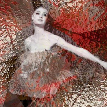 Digitale Kunst mit dem Titel ""Elegance"" von Art Moé, Original-Kunstwerk, 2D digitale Arbeit Auf Aluminium montiert